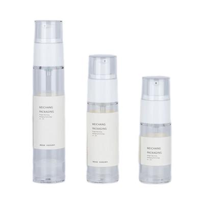 30ml 50ml Lotion Airless Pump Bottle With Child Resistant Reversible Cap (MC-242)