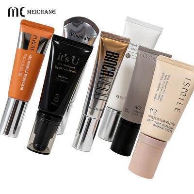 15 ml 30 ml 50 ml 80 ml 100 ml tube de crème pour les mains à verrouillage de fraîcheur sans air avec pompe, emballage personnalisé haut de gamme, récipient écologique imperméable (MC-707)