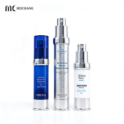 15ml 30ml 50ml 피부 장벽 수리 공기 없는 펌프 병 피스톤형 진공 밀폐와 FDA 준수 패키지