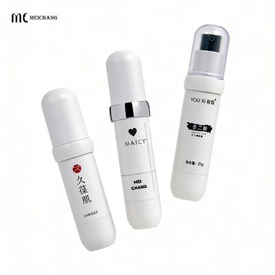 Buen precio Frascos sin aire con forma de píldora de capacidad múltiple de 15 ml, 18 ml, 20 ml y 30 ml para cuidado de la piel farmacéutico y envasado de sueros （MC-246） en línea