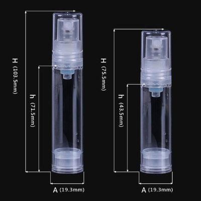 Good price transparent 10ml 5ml Mini Cosmetic Airless Refillable Pump Bottle OEM Brand (MC-229) online