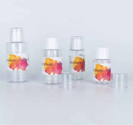 Good price Custom Branding Makeup Remover Pump Bottle Leak Free 150ml 200ml 300ml 500ml （MC-418） online