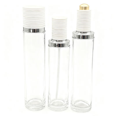 Bon prix Bouteille de lotion en verre cosmétique de marque personnalisée, résistante aux enfants 100 ml 120 ml (MC-1303) en ligne