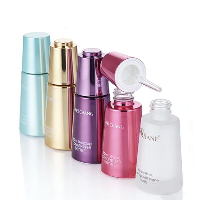 Good price 30ml Creative Trapezoid Rotating Unlock Dropper Glass Bottle - High-Seal Customizable Packaging（MC-612） online