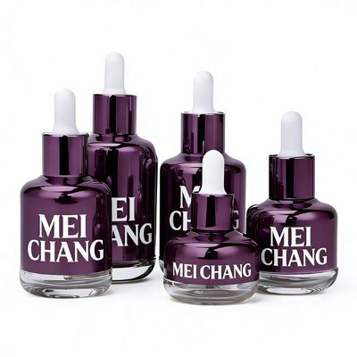 Good price FDA-Certified Aluminum-Sleeve Glass Dropper Bottle,10ml,20ml, 30ml, 40ml, 50ml, 60ml Sizes Available Customizable for Skincare Serums & Oils（MC-613) online