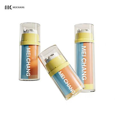 Giá tốt. Chai hai ngăn 12.5ml+12.5ml / 15ml+15ml / 25ml+25ml với hai ngăn độc lập và có thể tùy chỉnh thương hiệu trực tuyến