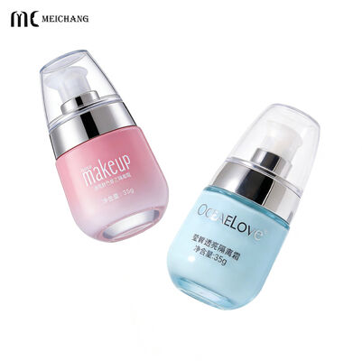 Buon prezzo Bottiglia di pompa in vetro trasparente senza piombo con pompa di precisione per cosmetici in 30ml e 50ml in linea