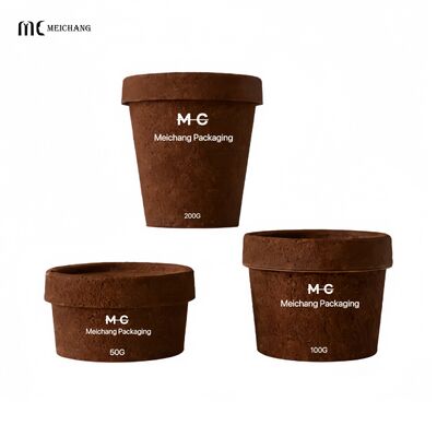 Goede prijs milieuvriendelijke PP-crèmepot met koffiegrond in 50 ml 100 ml 200 ml grootte voor premium aanpasbare cosmetische verpakkingen online