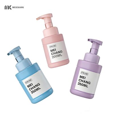 Bom preço 200 ml / 350 ml de garrafa recarregável de bomba de espuma de tamanho duplo com tecnologia de bomba de espuma e marca personalizável on-line