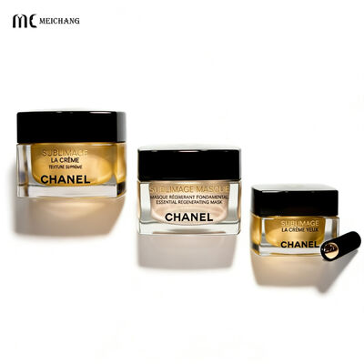 Harga yang bagus Toples krim akrilik persegi bercahaya tinggi dalam 15G, 20G, 30G, 50G untuk kemasan kosmetik premium on line