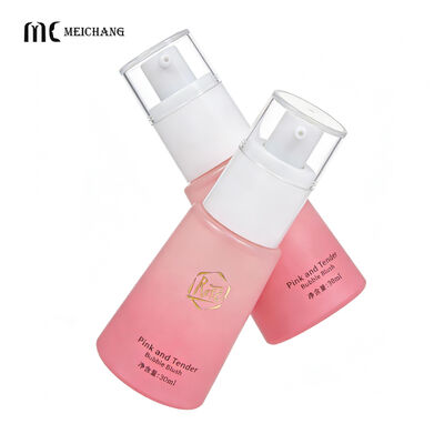 Goede prijs 30 ml 2 in 1 pomp & borstel glas cosmetische fles voor precisie doseringscontrole in lip & wang make-up online