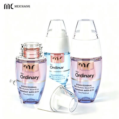 Buen precio PETG 30ml + 3ml Flasca de suero de cuero cabelludo de doble cámara sin aire. en línea