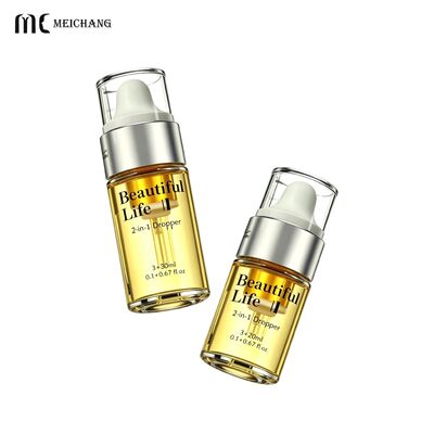 Guter Preis 30ML+3ML 20ML+3ML Doppelkammer-luftlose Flasche für die Trennung von Duftkörperöl, Öl und Hydratationsessenz ((MC-903-1)) Online