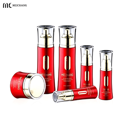 Good price 30g/50g/30ml/100ml/120ml Slim Waist Curved Glass Skincare Packaging Set , Luxury Cream & Serum Bottle Set with UV Light-Proof Glass and Custom Logo(MC-319) online