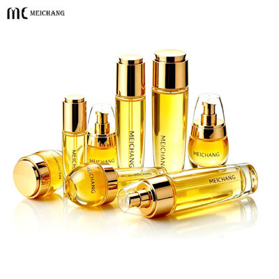 Qualidade Conjunto Premium de Embalagens de Vidro para Skincare 30g/50g/30ml/50ml/90ml/110ml com Tampas Criativas Frascos e Potes de Vidro Multitamanho (MC-326) fábrica