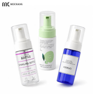 Хорошая цена 30ml 50ml 60ml 100ml 150ml 200ml Round PET Foaming Pump Bottle for Facial Cleanser Skincare Packaging（MC-1801） онлайн