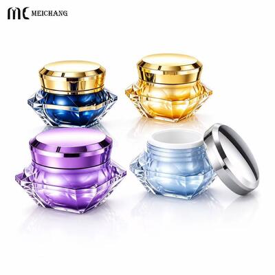 Guter Preis 50g Doppelwandiges Kristall-Diamant-Acryl-Cremetiegel (MC-Y-571) online