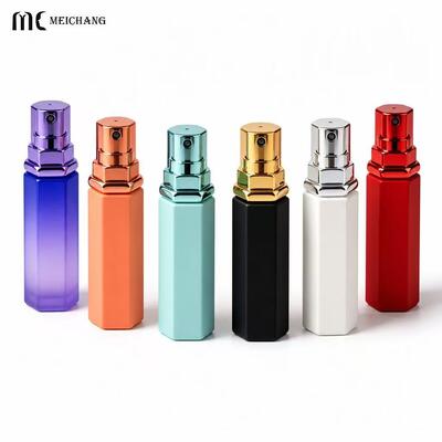 Kwaliteit 5ml Hexagon Perfume Atomizer，Custom Logo Refillable Mini Perfume Spray Bottle (MC-1207) fabriek