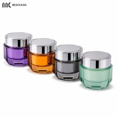 Chất lượng 50g Thùng kem thủy tinh đông lạnh hình tám góc (MC-G-576) nhà máy